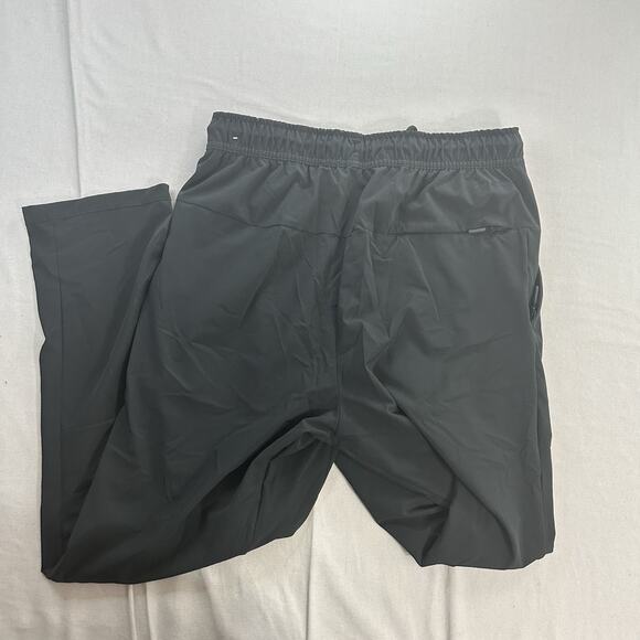 Nike Men’s Nylon Athletic Pants Size Medium Navy Black Drawstring - Picture 6 of 8